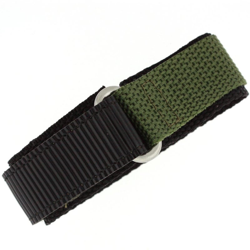 Tech Swiss Watch Band Nylon One Piece Wrap Sport Strap Military Adjustable Velcro 18 millimeter - Image 1